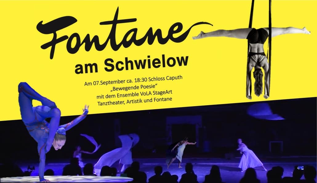 Performance am 7.9.2019 im Schloss Caputh zu 200 Jahre Fontane